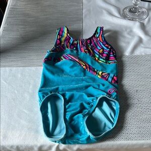 GK Multicolor gymnastics leotard